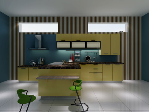 YALIG Melamine Kitchen Cabinet