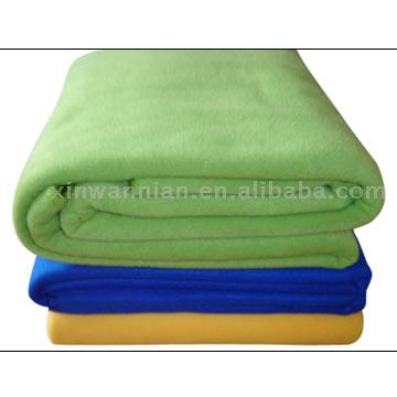 Polar Fleece Blanket with Solid Color