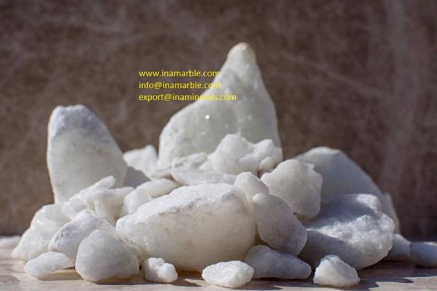 Calcite lumps, micronized natural calcium carbonater