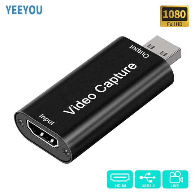 USB 2.0 Video Capture Card Devices HDMI To USB For Live Streaming