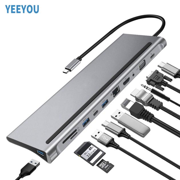 11-in-1 Type C Adapter High Speed docking Station