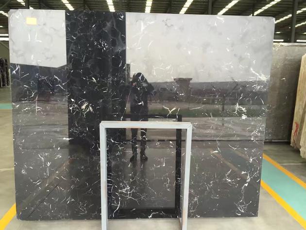 New Black Ice Flower Marble For