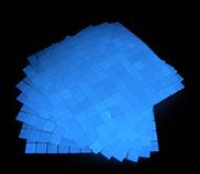 glow in the dark/ photoluminescent glass mosaic