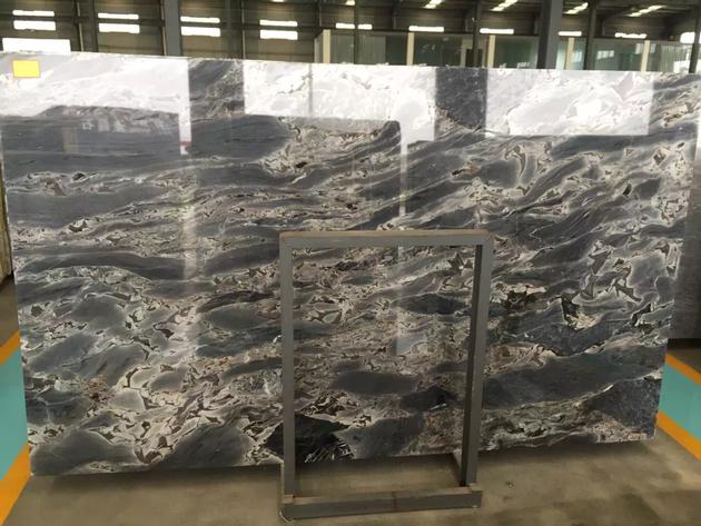 Beautiful High Polished Lava Ocean Marble