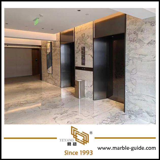 Luxury Burberry Grey Marble for Hotel Floor Wall Tiles