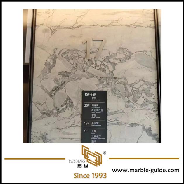 Luxury Burberry Grey Marble For Hotel