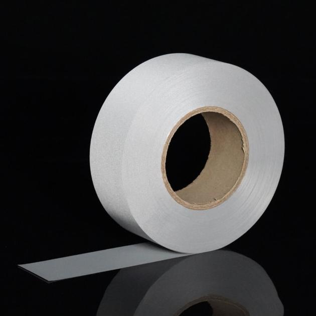 Hi vis custom 100% polyester reflective fabric tape