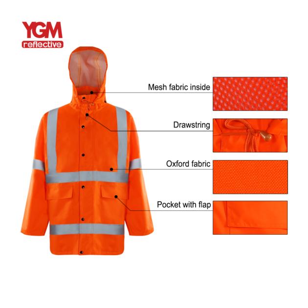 Hi Vis Safety Jacket Coveralls Workwear