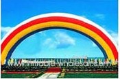 yarc020 four colors rainbow inflatable arch