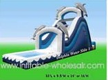 ysli059 dolphin dancing inflatable slides