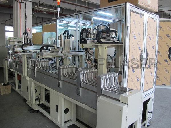  Square battery shell and end cover seal automatic laser welding machine