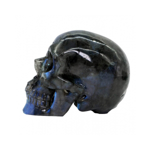 labradorite hollow human skull healing crystal