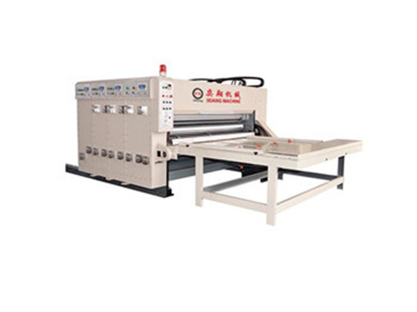 4 colors chain feeding semi auto paperboard flexo printing slotting die cutting/cutter machine 