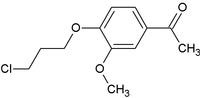 1-(4-(3-chloro-propoxy)-3-methoxy phenyl) ethanone