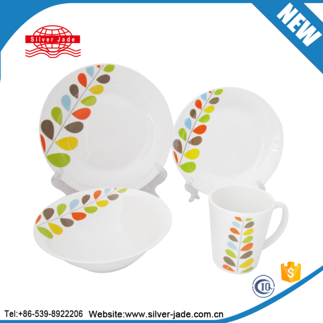 Italian style luminarc ceramic and porcelain tableware dinnerware set gift box