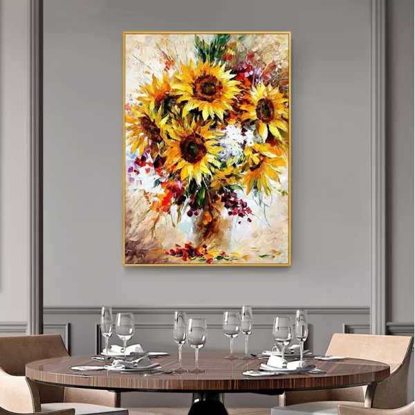 100 Hand Painted Flower Oil Painting