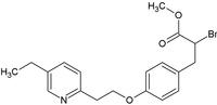 Methyl-2-bromo-3-{4-[2-(5-ethyl-2-pyridyl)ethoxy]phenyl}propionate