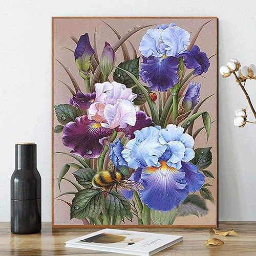 DIY hand painted oil painting rose oil painting home decoration