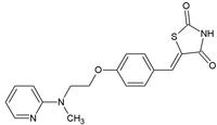 5-[[4-[2-(Methyl-2-pyridinylamino)ethoxy] phenyl]methylene]-2,4-thiazolidinedione