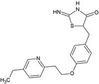 5-{[4-[2-(5-Ethyl-2-pyridinyl)ethoxy]phenyl]methy}-2-imino-4-thiazolidinone