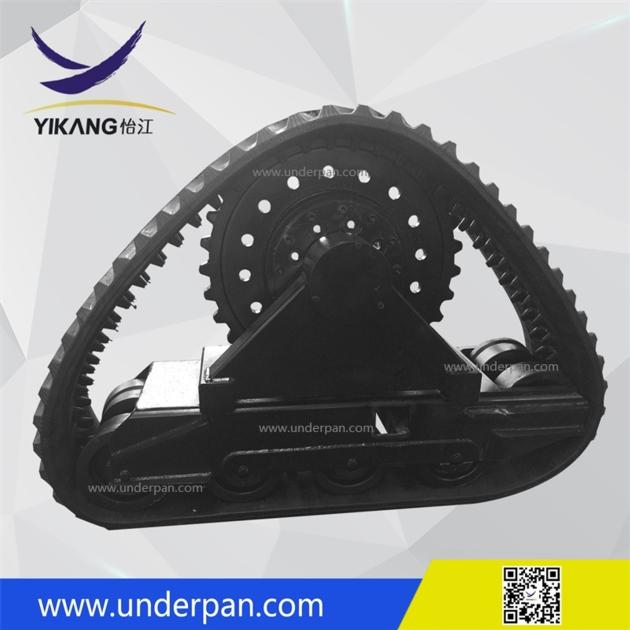 Best price 3 ton 6 ton rubber track undercarriage for triangle track farm tractor crawler chassis