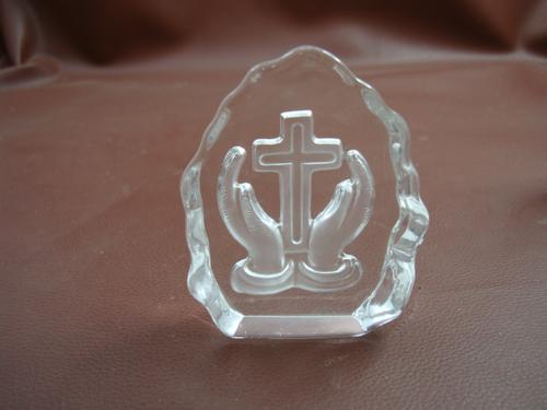 religious crystal glass buddha cross gifts