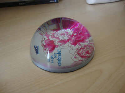 crystal glass paperweight for office decoration