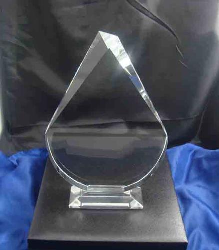 k9 blank crystal glass trophy award