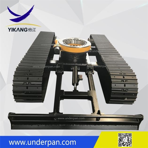 Custom steel track undercarriage with slewing bearing for crawler prospecting excavator from China