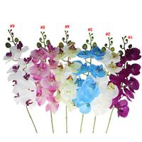 spring multicolor 18 heads single orchid cymbidium branch artificial flower 