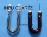 U shape quartz heating tube