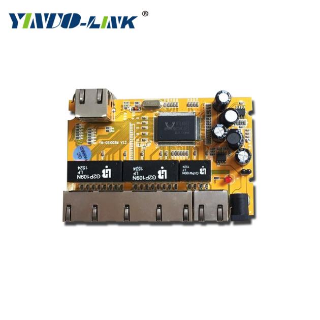 small size hot sale unmanaged 5 port gigabit ethernet switch board