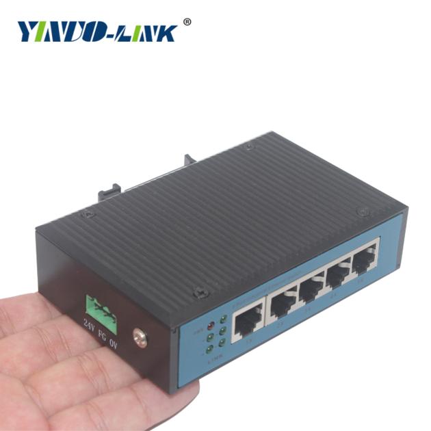 industrial 5 port gigabit poe ethernet switch DIN rail unmanaged switch