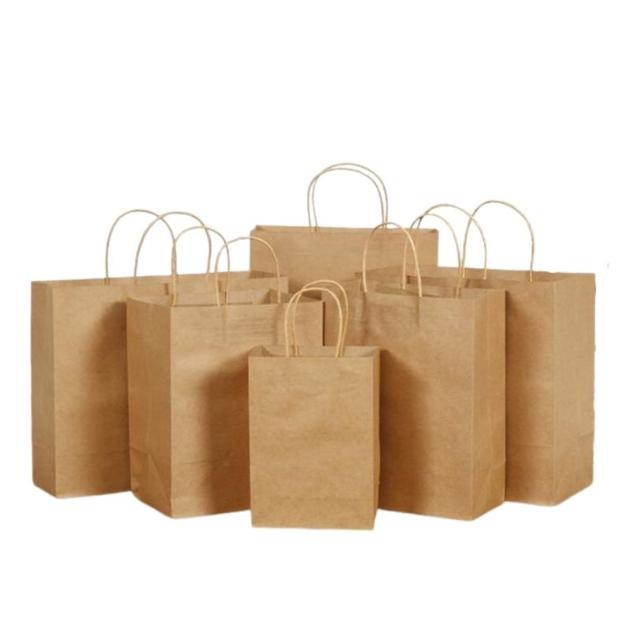 Hot Sell 120gsm Yellow Kraft Paper Bag, Large Capacity Shopping Paper Bag(Mail: sales1@yifelt.com)