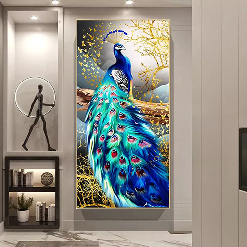 Colorful Peacock 3D Wall Art Diamond