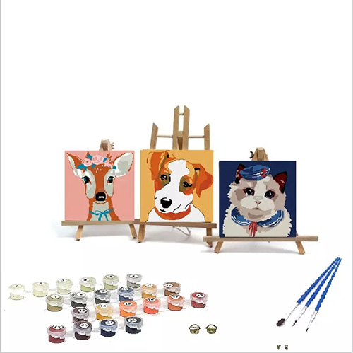 Custom wholesale children's cartoon inner frame coloring DIY digital oil painting