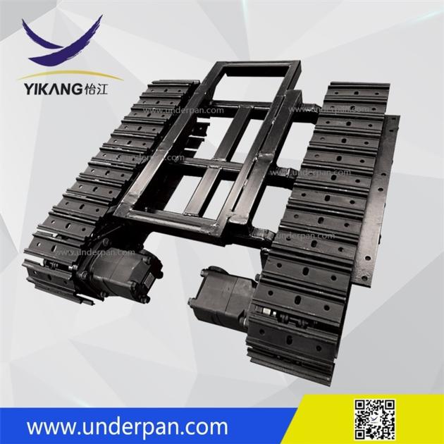 Custom extension-type steel track undercarriage for crawler net laying machinery from China YIKANG