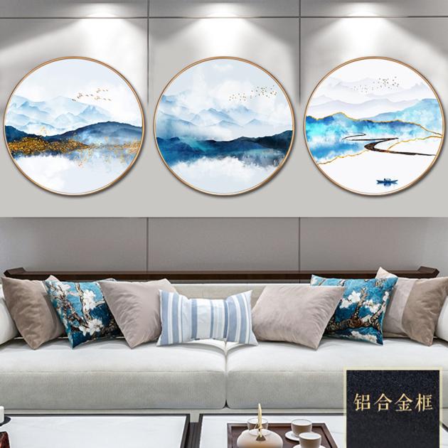 Abstract wall art decorative glass luxurious crystal porcelain painting