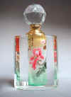 perfume bottle with inside painting