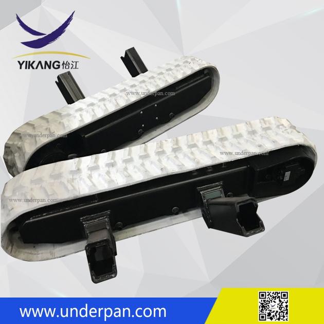 Best price 0.5 - 10 tons mini rubber track undercarriage for crawler spider lift chassis by YIKANG
