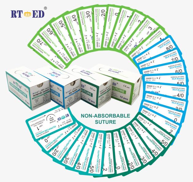 Non Absorbable Nylon Silk Polyester Polyproplene