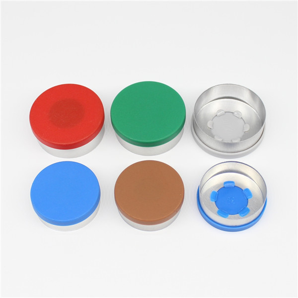 28mm 32mm aluminum plastic flip off cap for infusion bottle