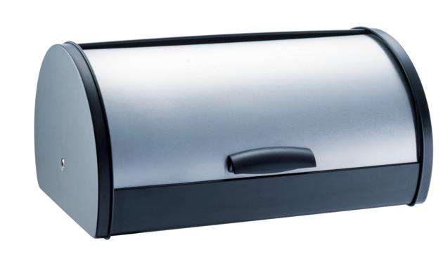 Stainless Steel Bread Bin Storage Box, Roll up Lid (Stainless steel), Bread Bin, Bread Storage, Brea