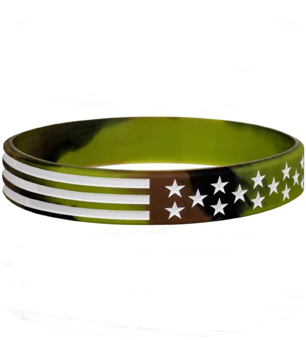 Army Military Rubber Bracelets Wristbands