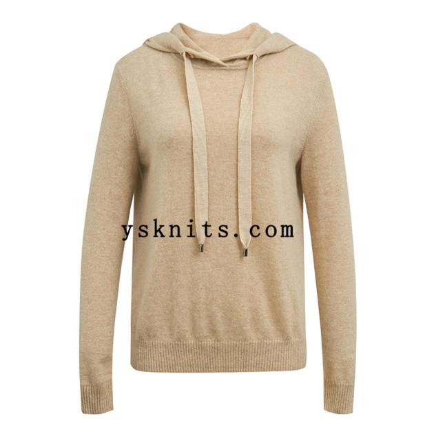 women's 100% cashmere hoodies sweater