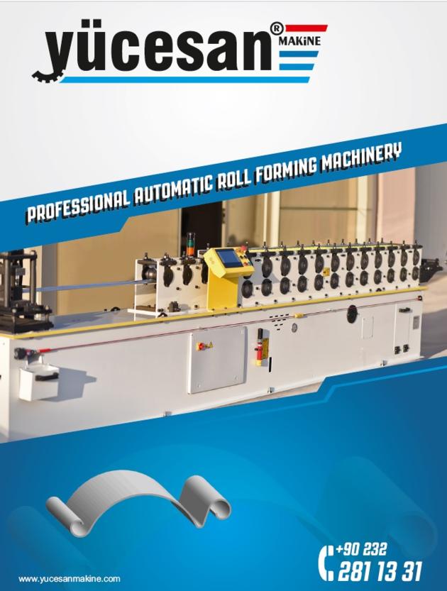 YCL120' CURVED ROLLER SHUTTER PROFİLE ROLL FORMİNG MACHİNE