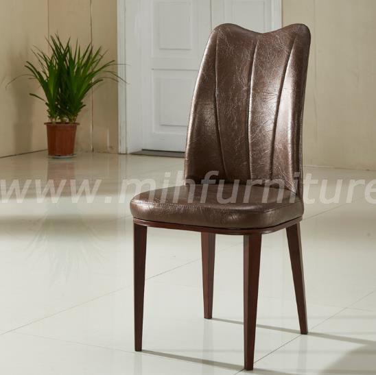 Modern Simple Style Metal PU Leather Dining Chair www.mihfurniture.com