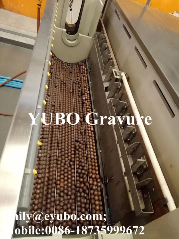 automatic electroplating line for rotogravure cylinder making