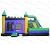 Purple Inflatable Bounce Slide Combination
