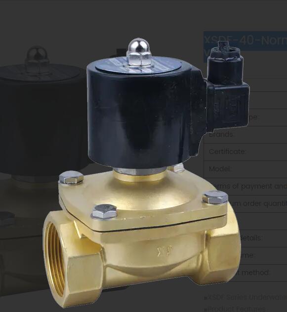   XSDF-40-Normally Open water solenoid valve.